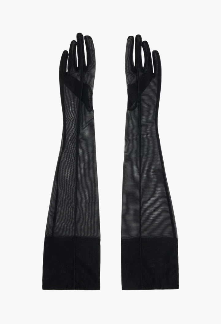 Black Sheer Gloves - GLAM MODA