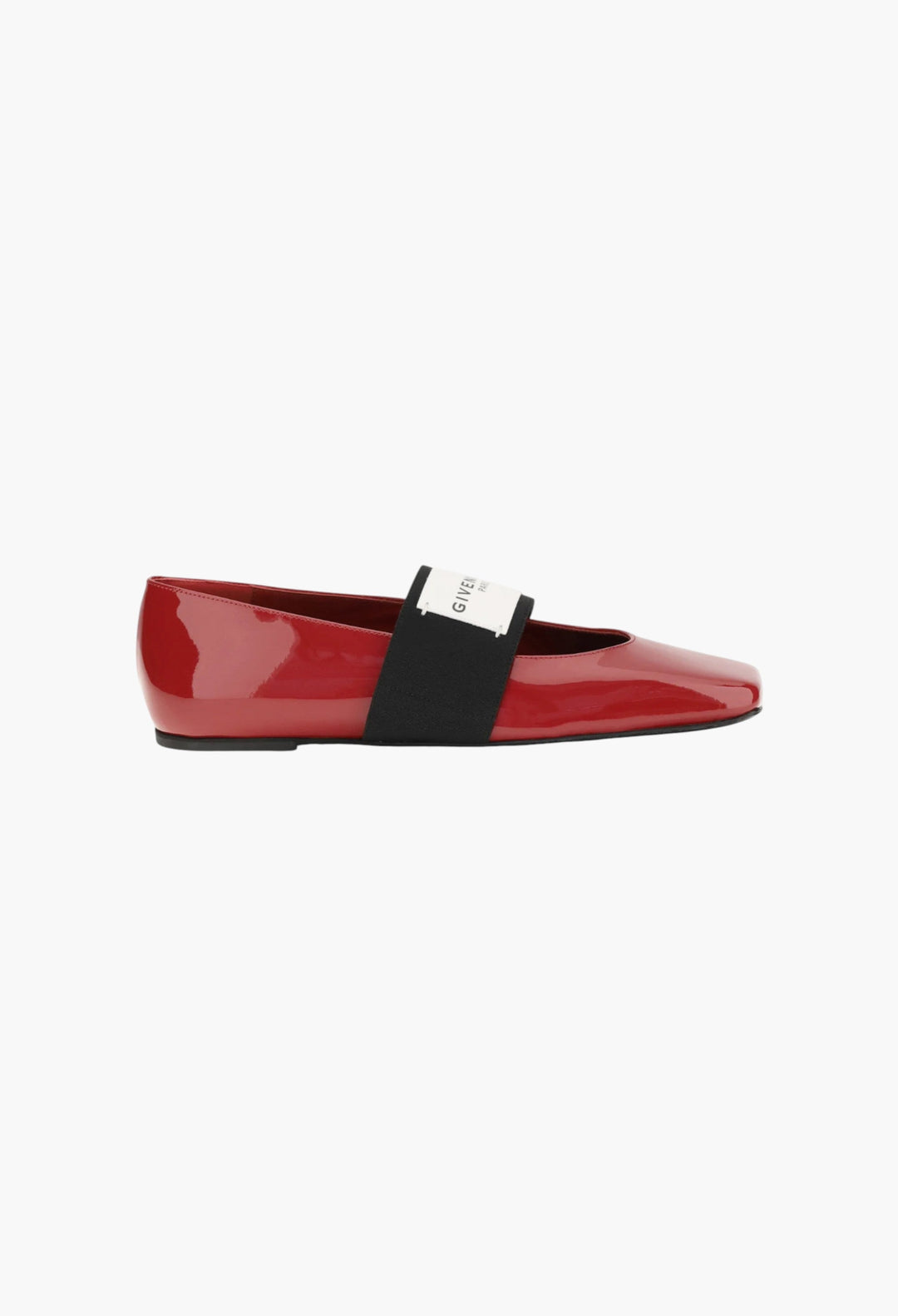 Patent-leather Squared Ballerinas - GLAM MODA
