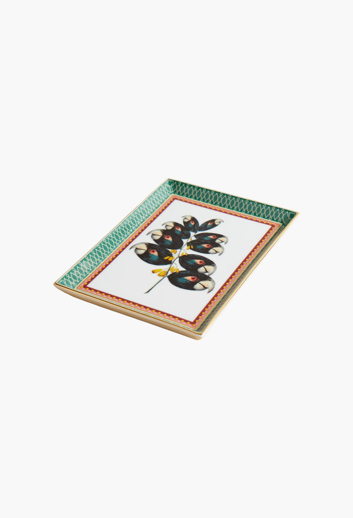 + Beto Val Gold-Plated Porcelain Tray - GLAM MODA