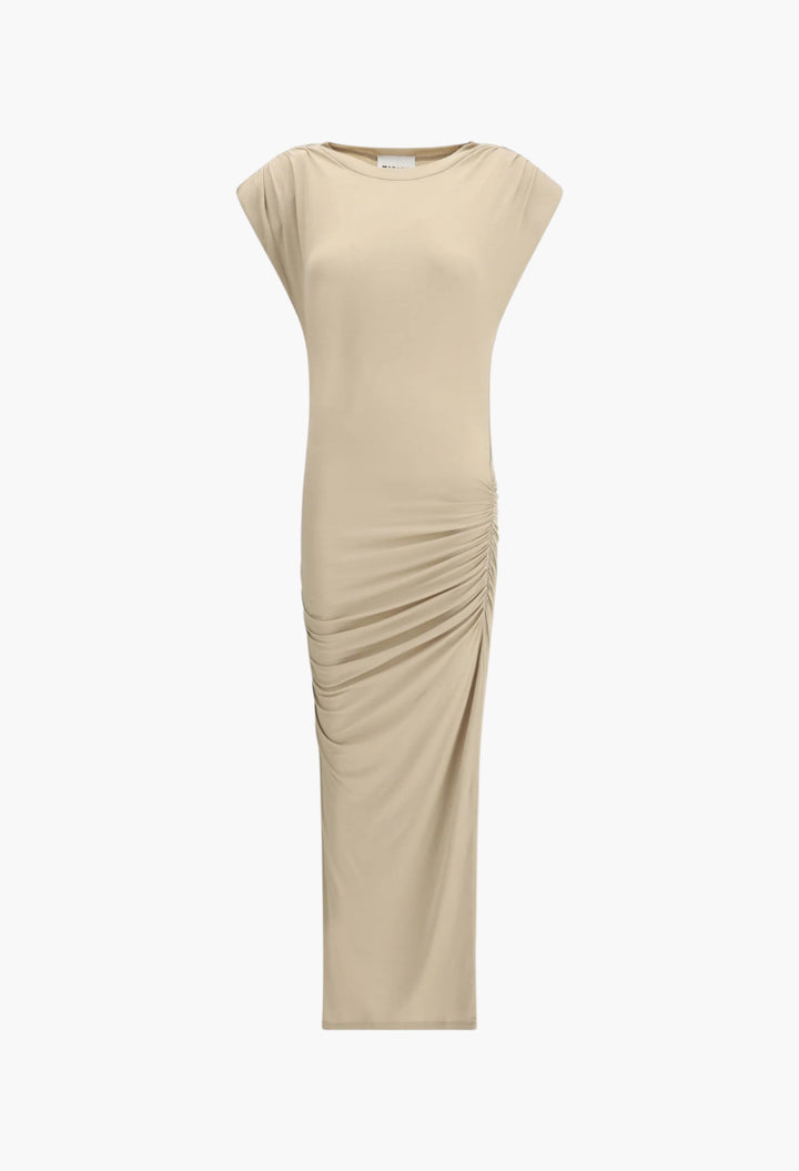 Draped midi Dress - GLAM MODA
