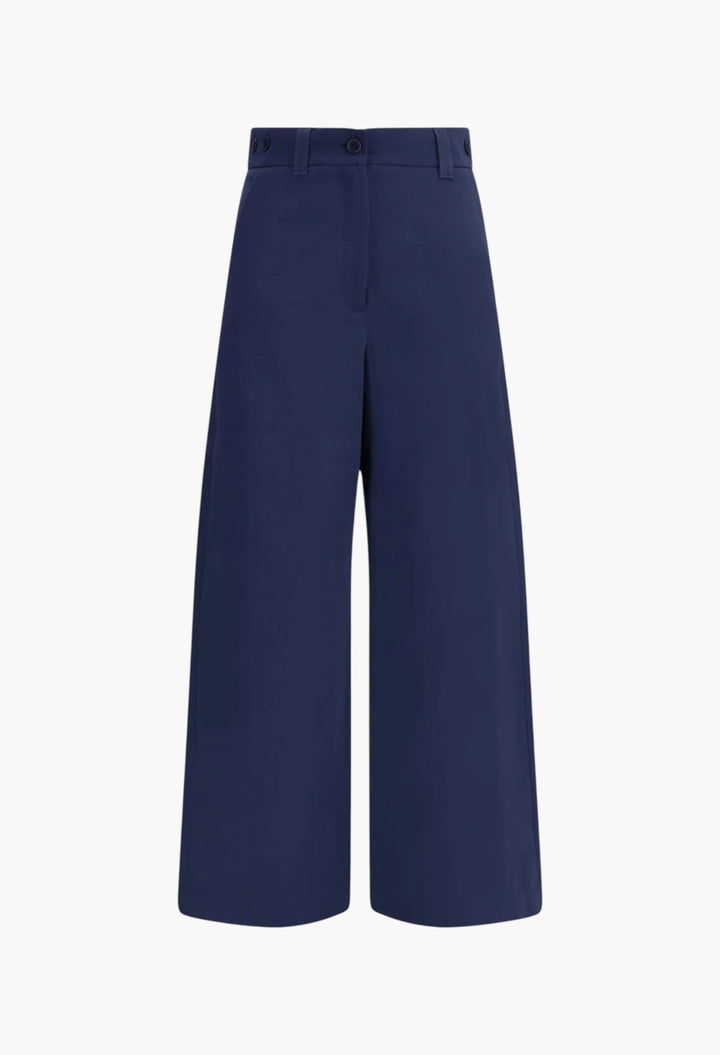 Alfeo Trousers In Cotton Gabardine - GLAM MODA