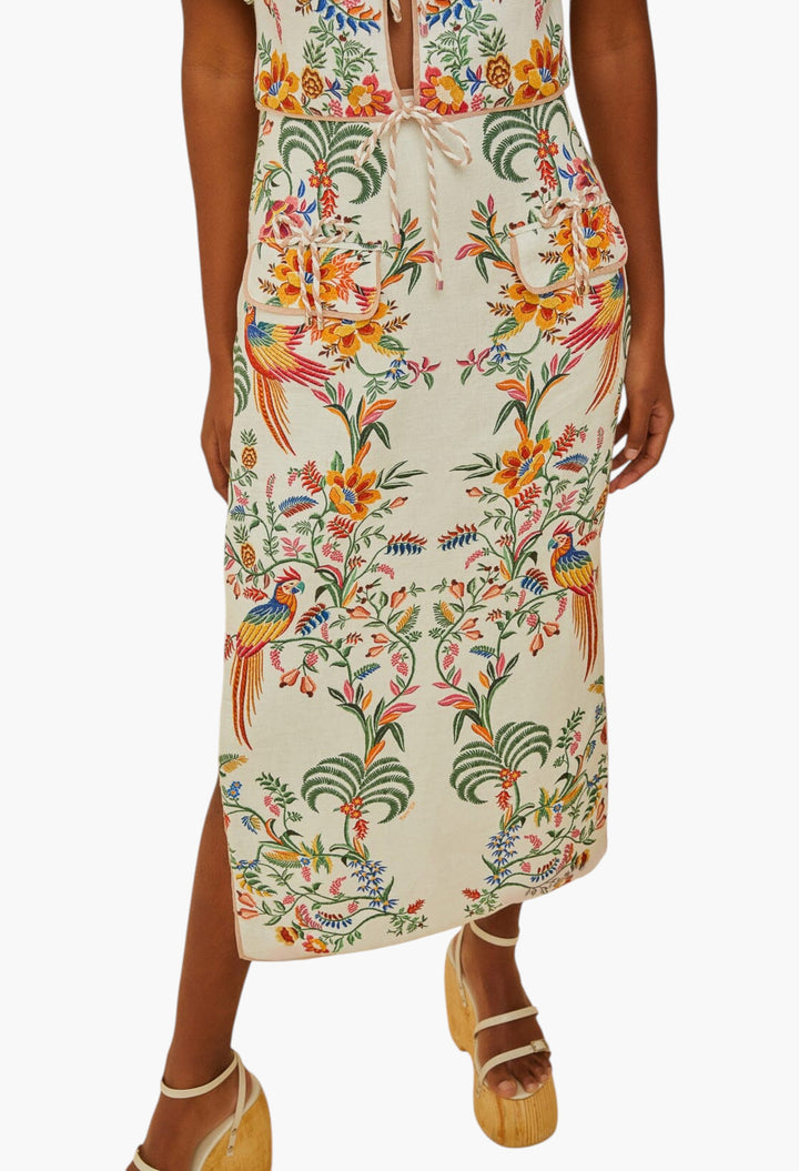 Delicate Forest Midi Skirt - GLAM MODA