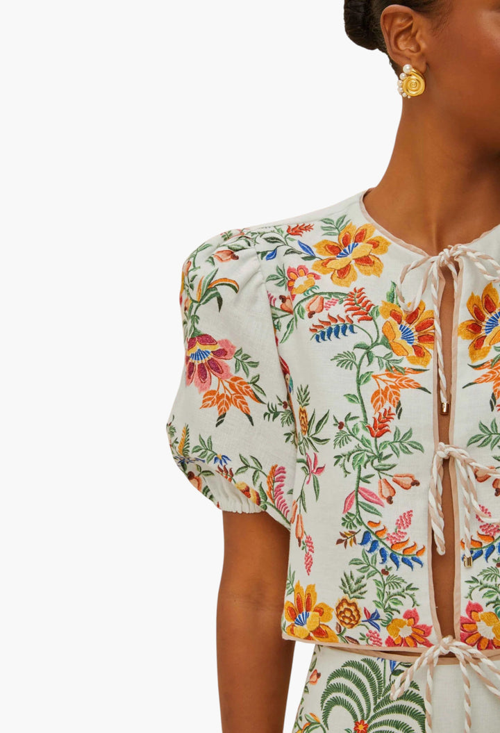 Delicate Forest Scarves Blouse - GLAM MODA