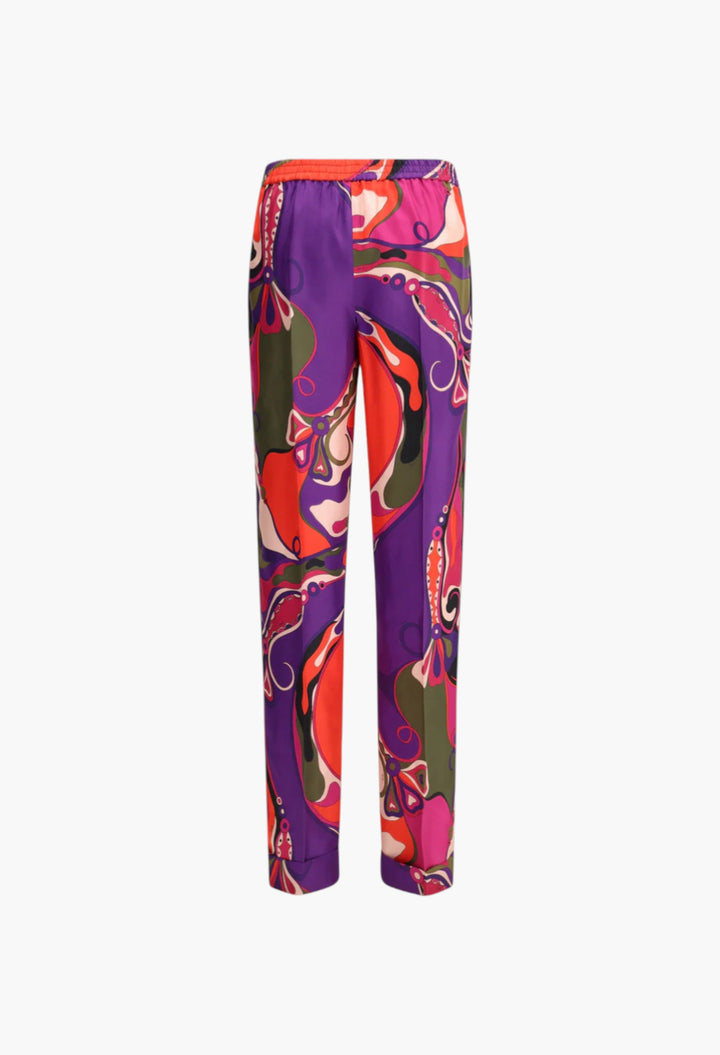 Multicolor straight Pants - GLAM MODA