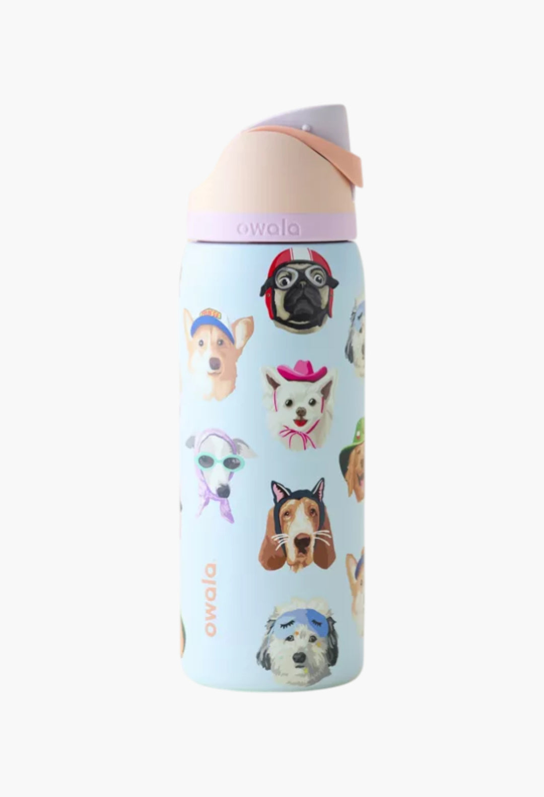 Owala UO Exclusive Dog Collage FreeSip 32 oz Water Bottle