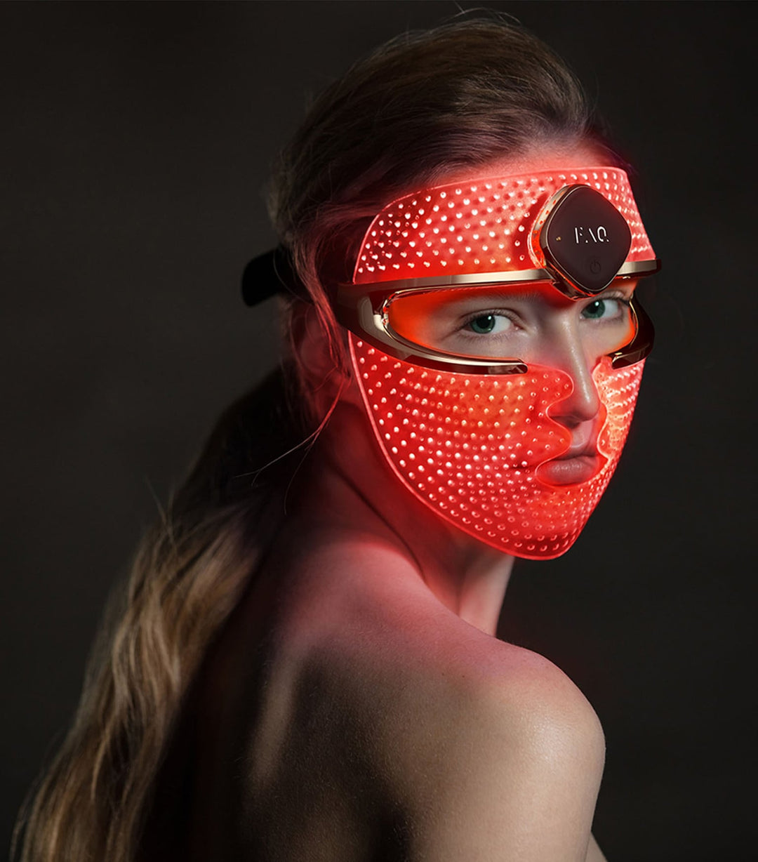FAQ™ 202 Wireless Silicone 7 LED Light + NIR AntiAgeing Face Mask Treatment