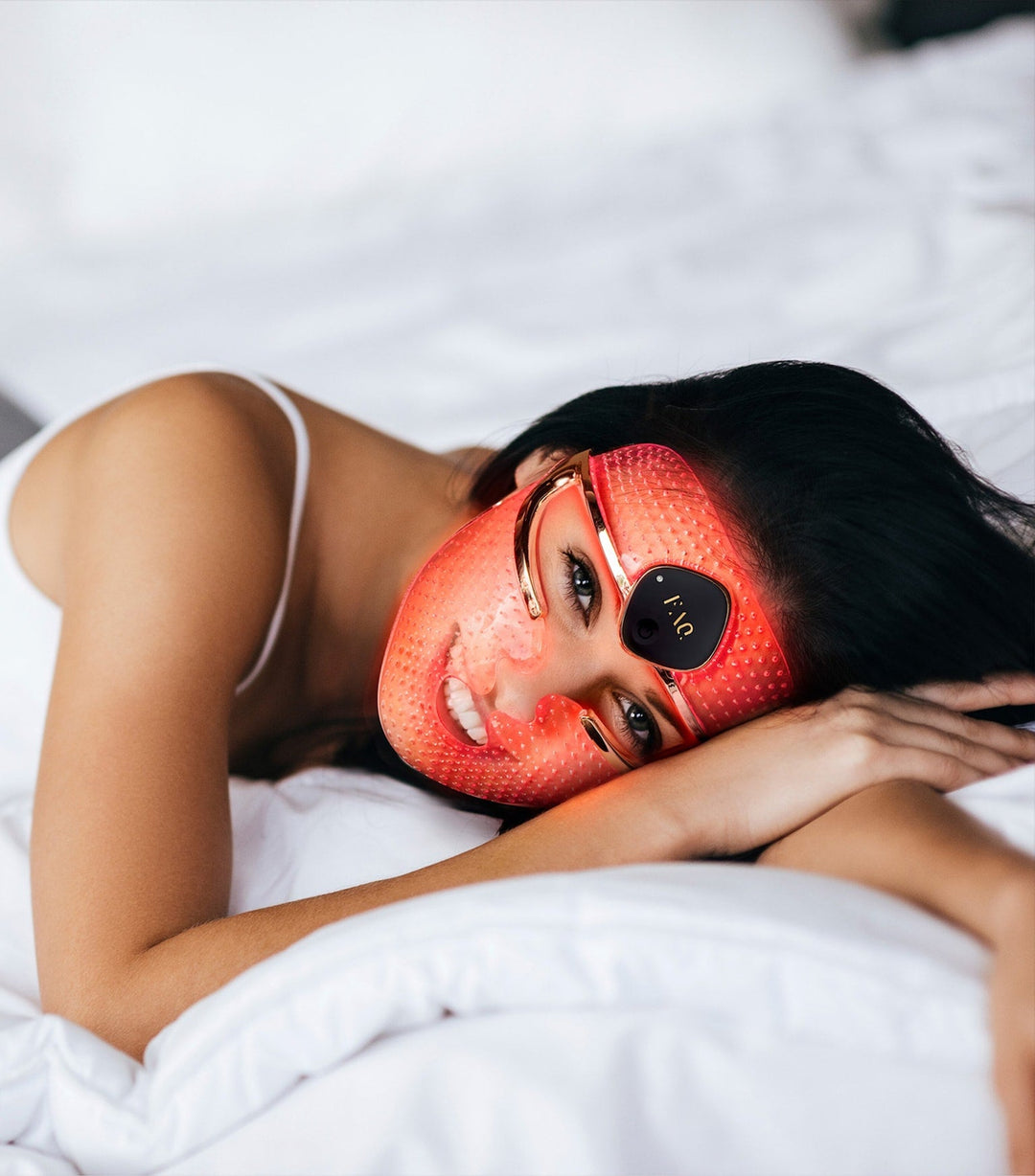 FAQ™ 202 Wireless Silicone 7 LED Light + NIR AntiAgeing Face Mask Treatment