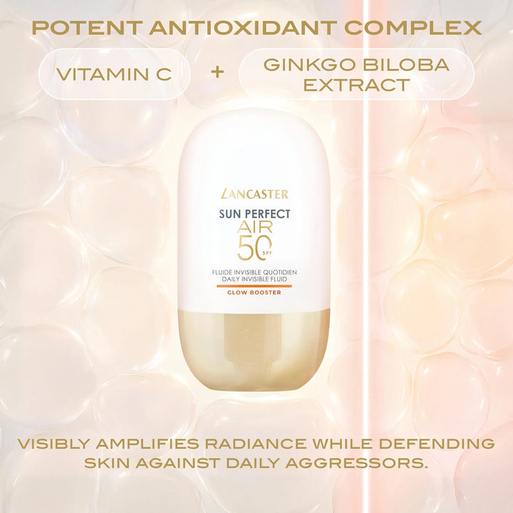 Sun Perfect Air Daily Invisible Fluid SPF50 Glow Booster - GLAM MODA