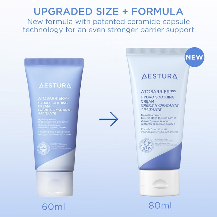 Atobarrier365 Cooling Hydro Soothing Water Cream Moisturizer With Ceramides & Hyaluronic Acid For Moisture Barrier Repair - GLAM MODA