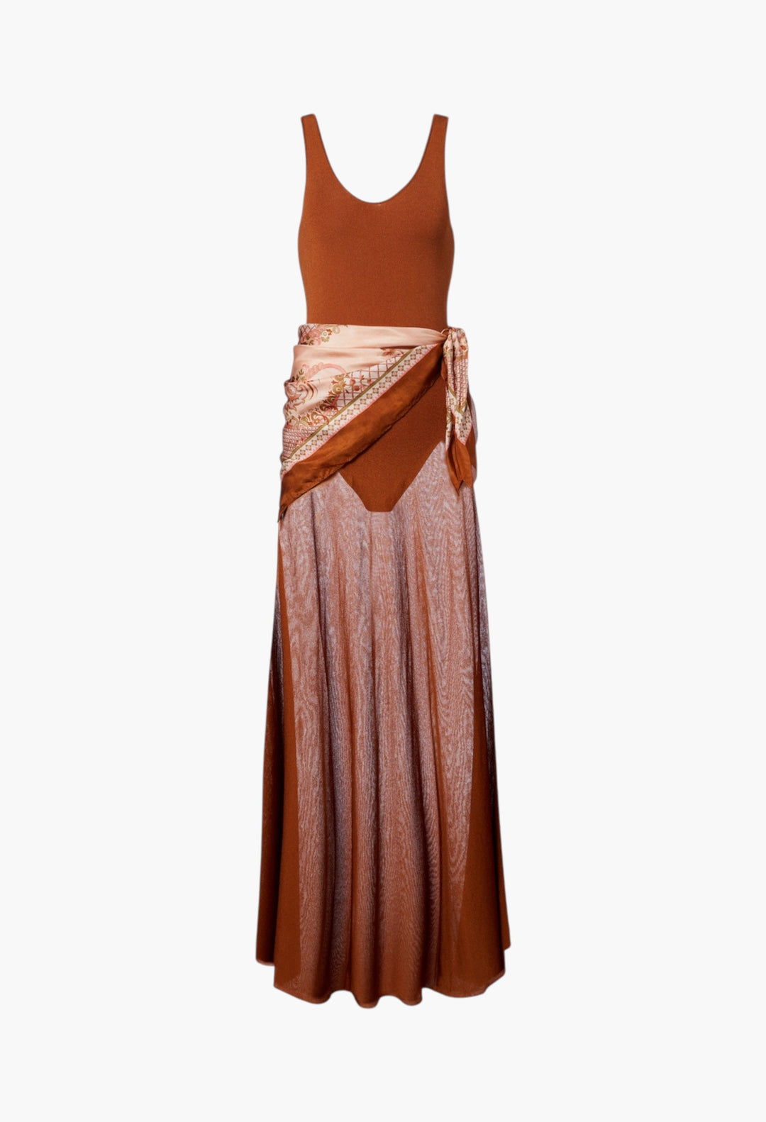 Aster Silk-Trimmed Maxi Dress - GLAM MODA