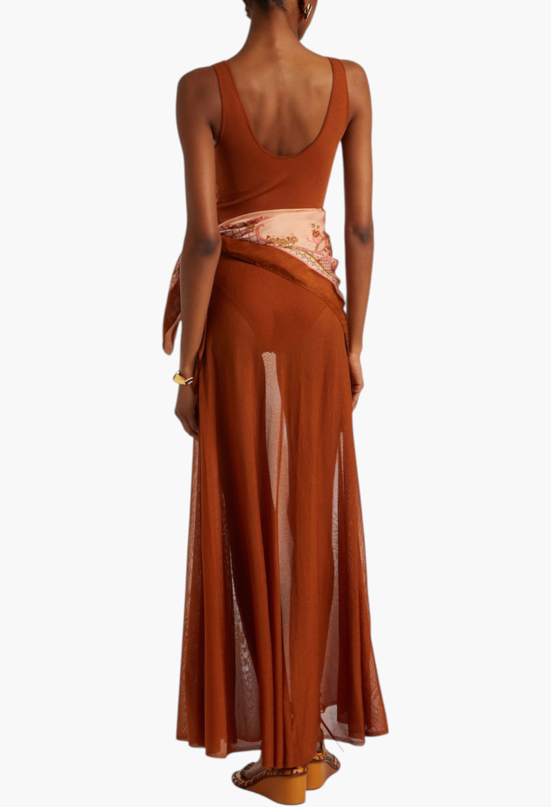 Aster Silk-Trimmed Maxi Dress - GLAM MODA