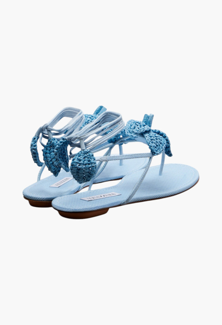 Calypso Raffia Thong Sandals