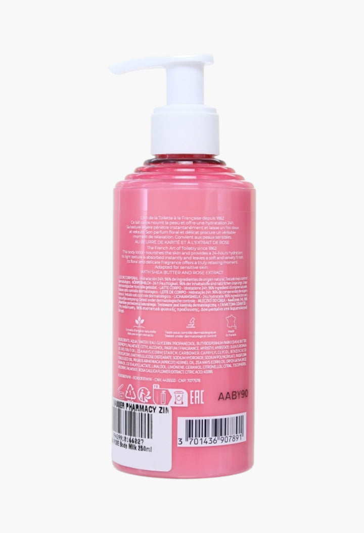 Rose Body Lotion 250ml - 24-hour Hydration With Damask Rose & Shea Butter