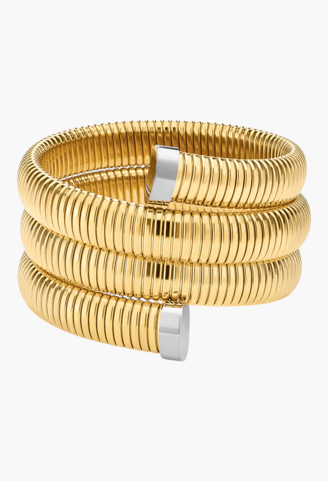 The Palais Flex Snake Chain Bracelet - Gold - GLAM MODA