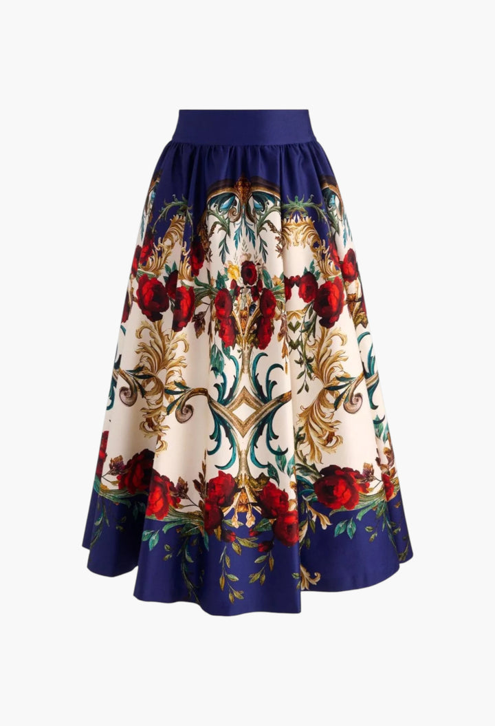 Printed midi skirt - GLAM MODA