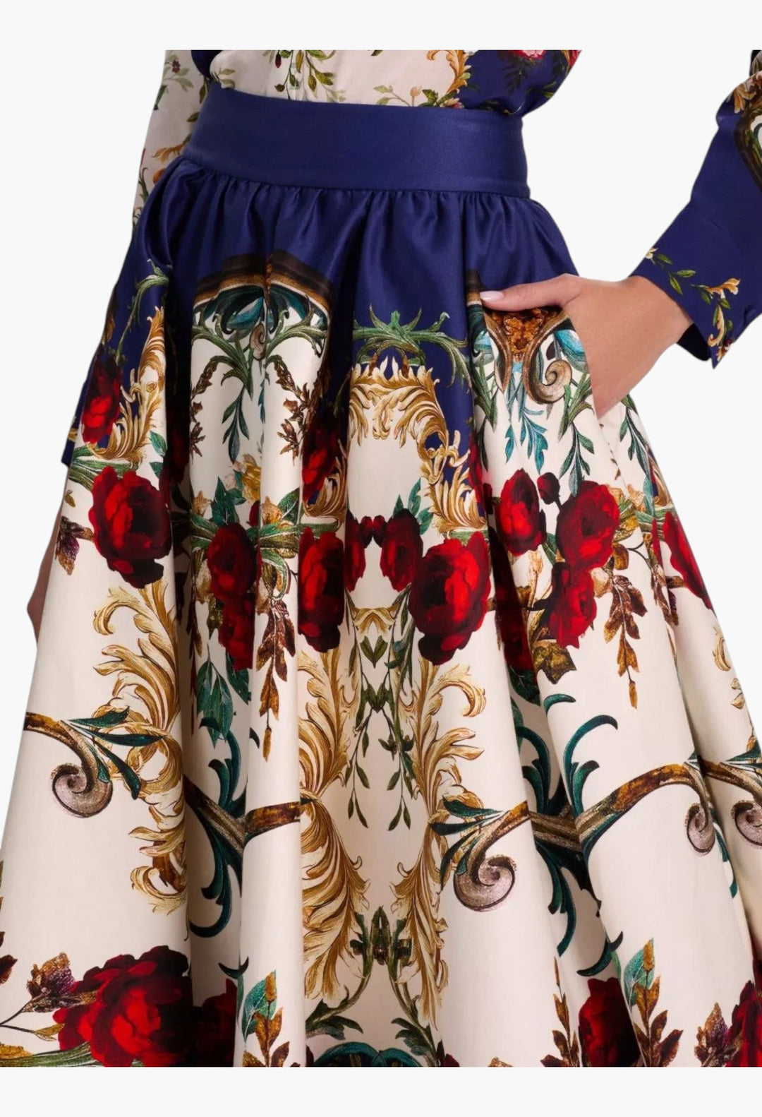 Printed midi skirt - GLAM MODA