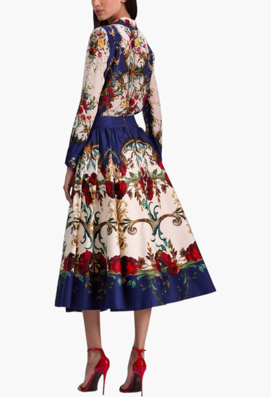 Printed midi skirt - GLAM MODA
