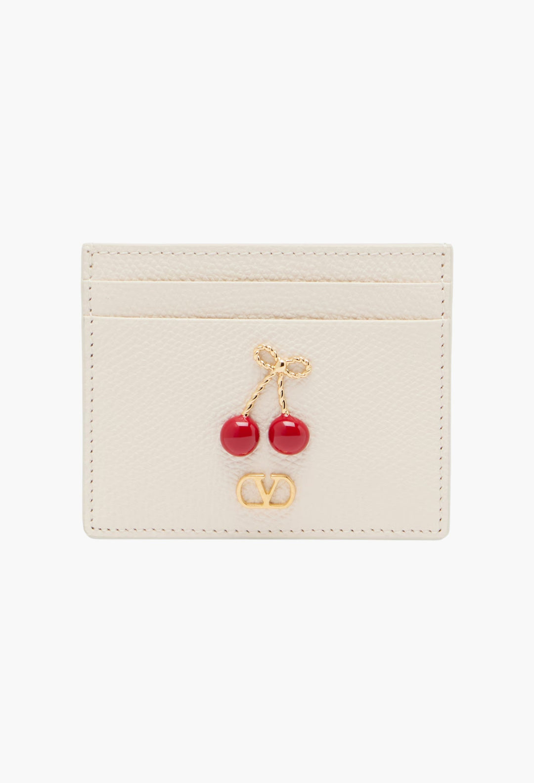 Embellished leather card holder - GLAM MODA