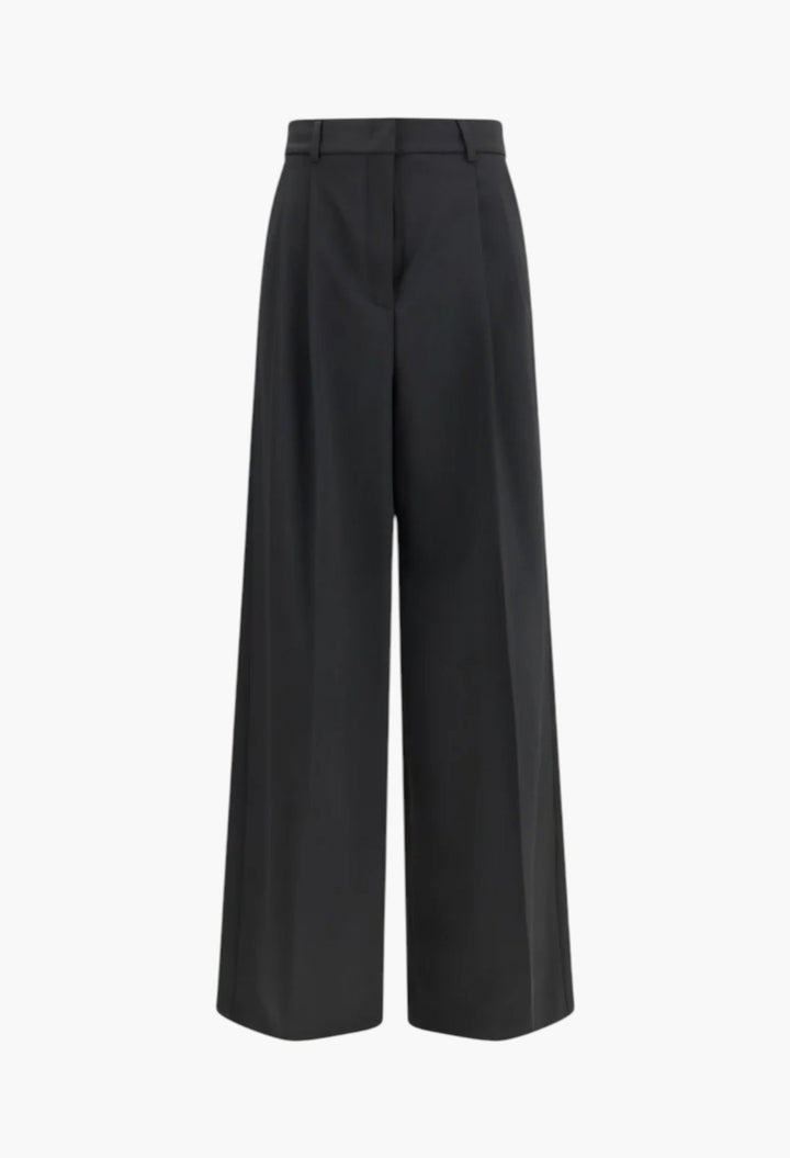 Wide - Leg Pleated Pants - GLAM MODA