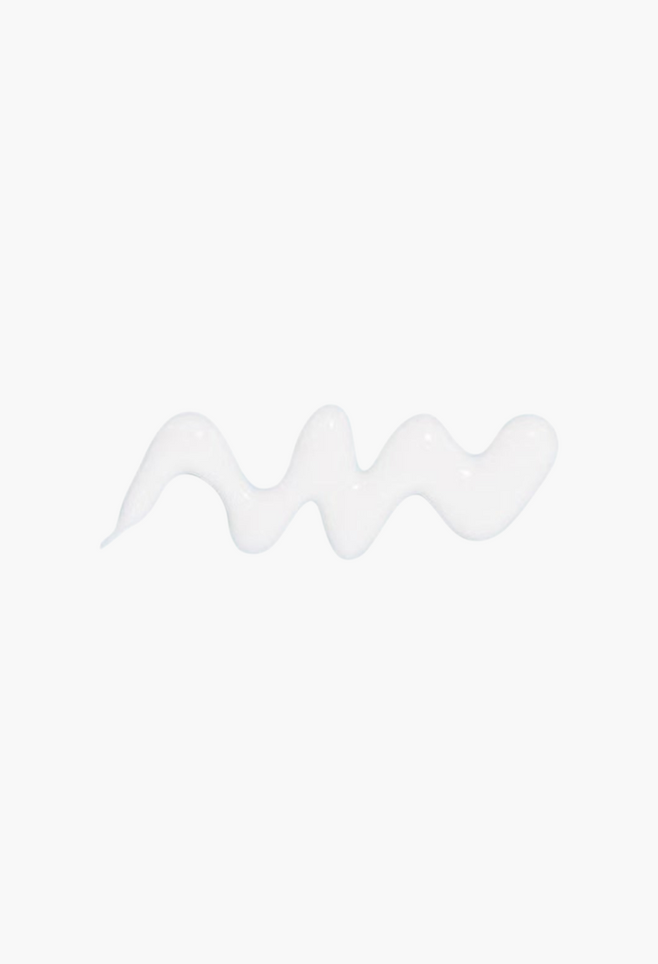GLAM MODA Sunday Riley Good Genes lactic acid treatment white cream texture swatch on a plain white background