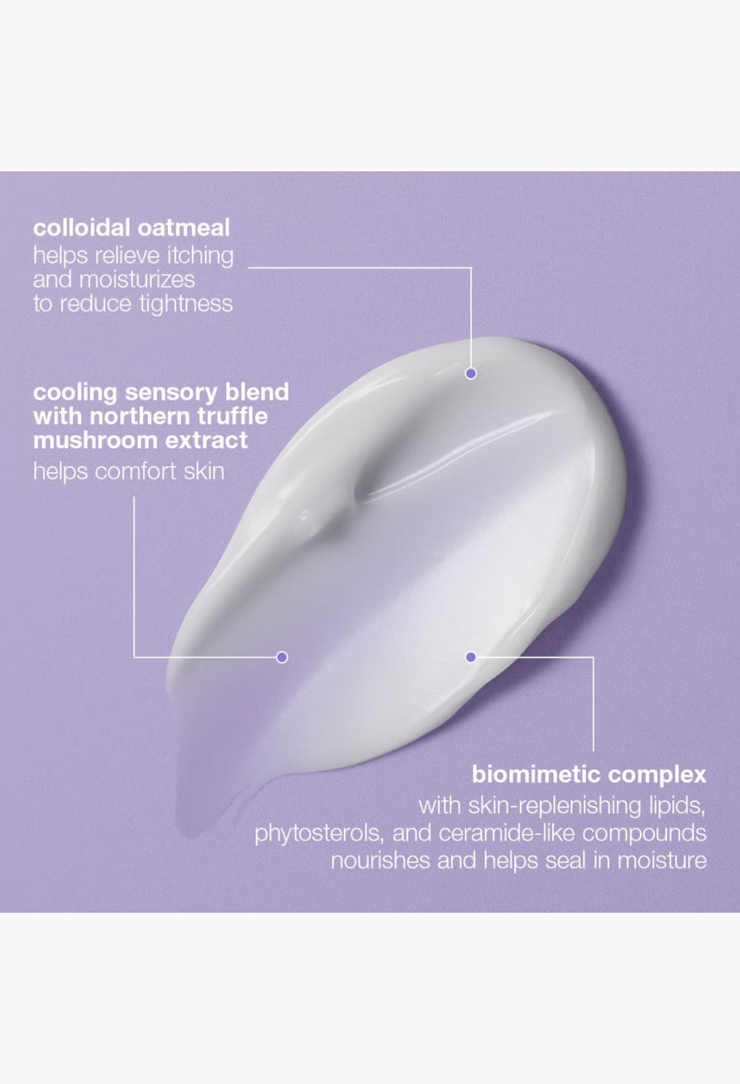 GLAM MODA Dermalogica Stabilizing Repair Serum white cream texture swatch for sensitive skin