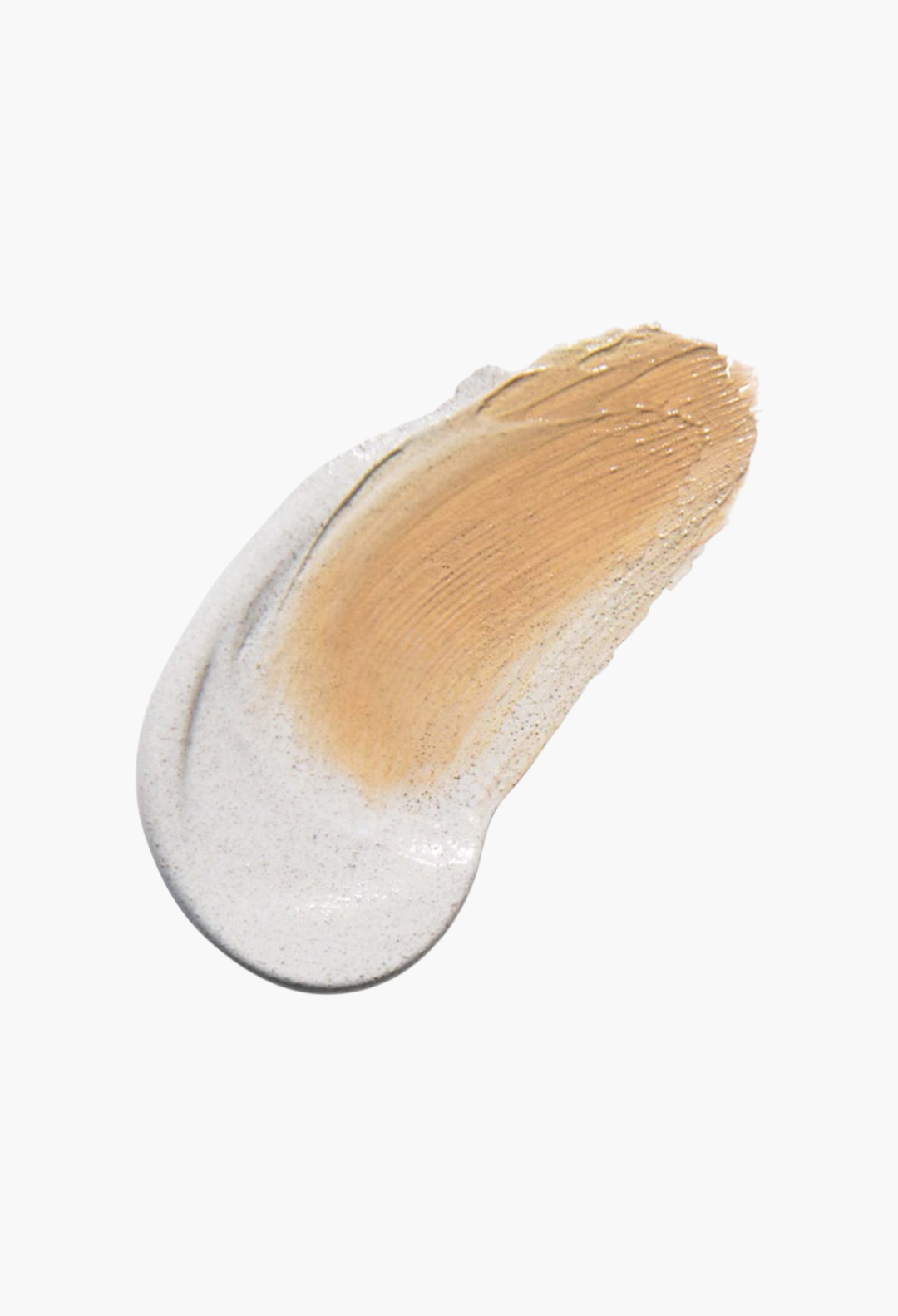 GLAM MODA Erborian CC Cream swatch in Porcelain showing the transition from white cream to blended beige pigment