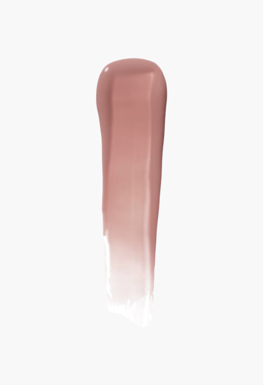 GLAM MODA VIEVE Lip Dew swatch showing a smooth, glossy, nude-pink lip treatment texture on a white background.