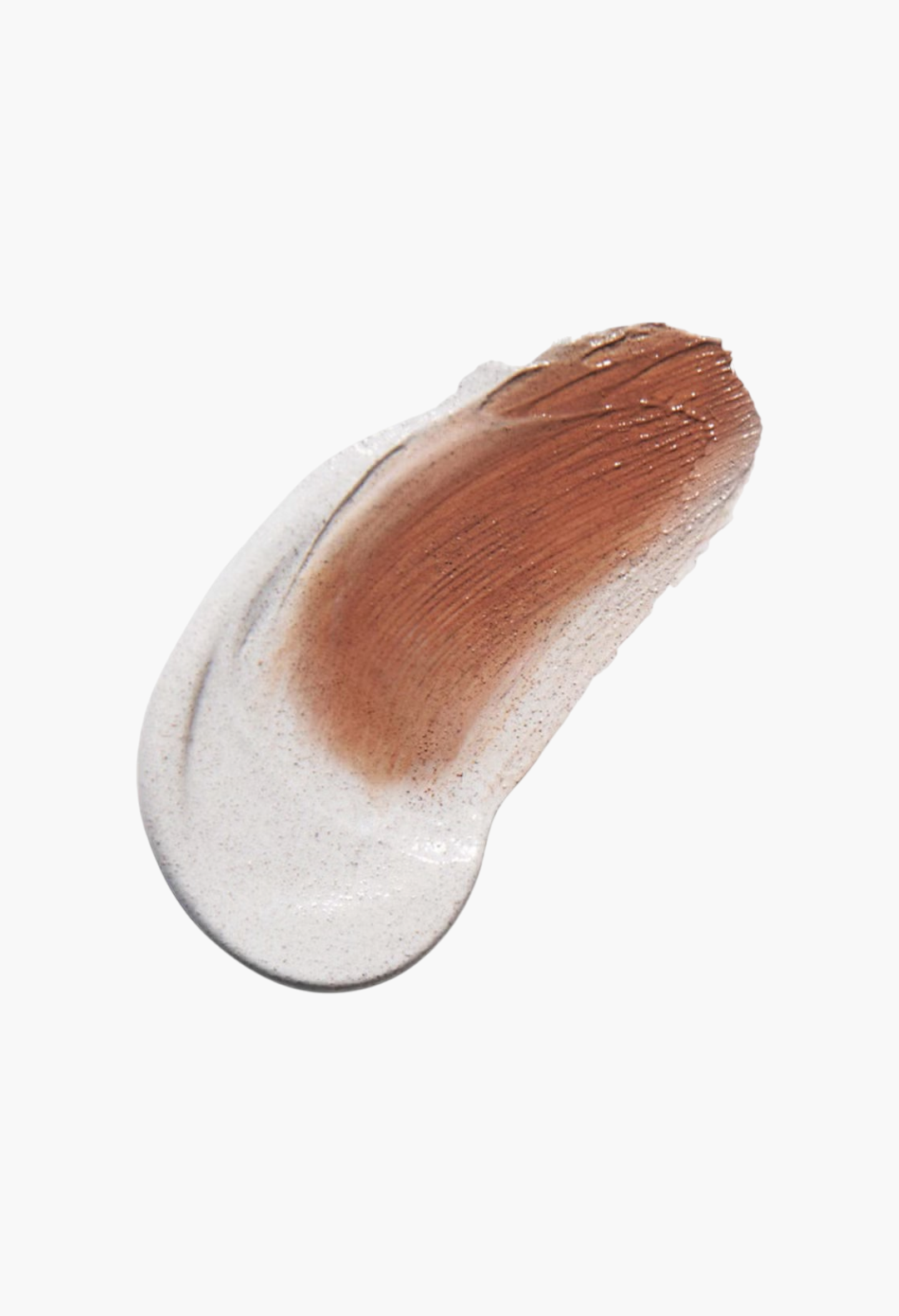 GLAM MODA Erborian CC Cream swatch showing the transition from white cream to a porcelain skin-tone pigment