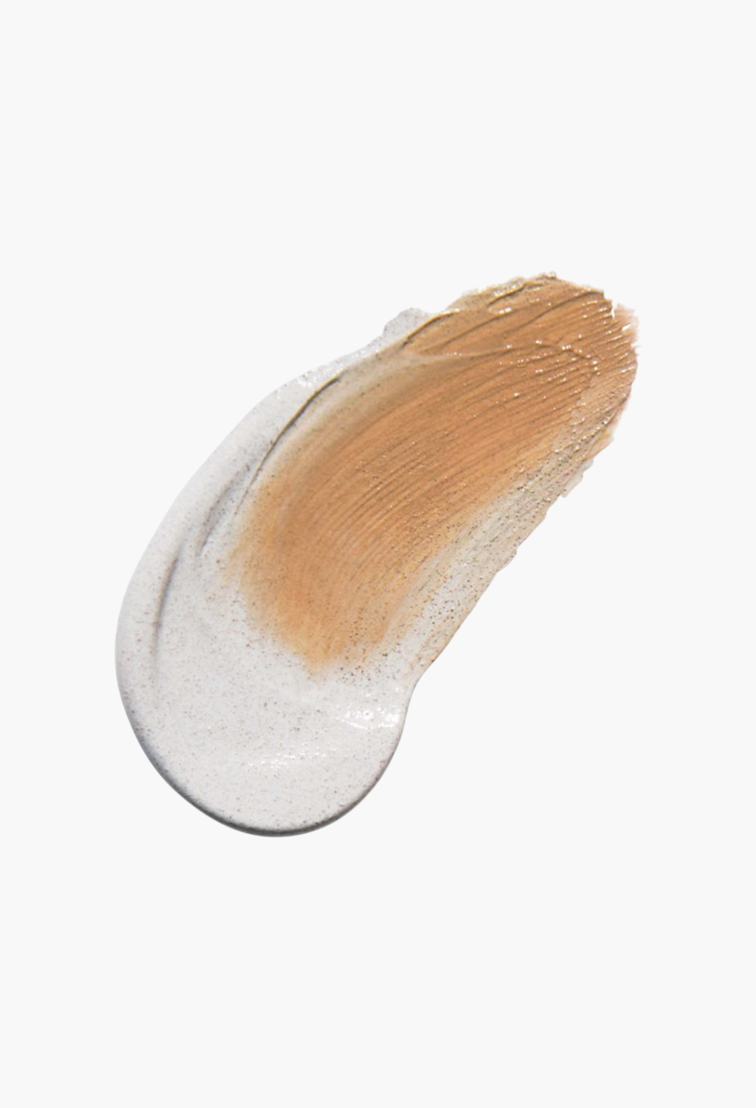 GLAM MODA Erborian CC Cream swatch in Porcelain showing the transition from white cream to beige pigment on skin