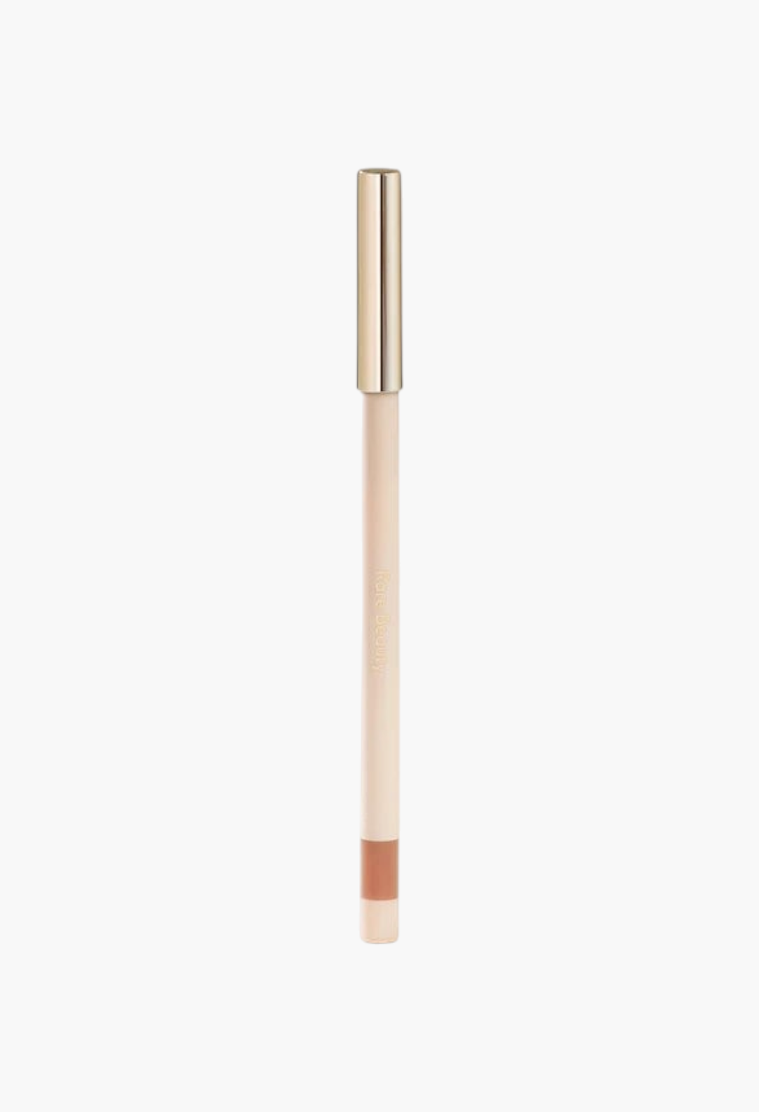 GLAM MODA Kind Words Matte Lip Liner in a neutral beige shade with a gold cap and retractable tip.