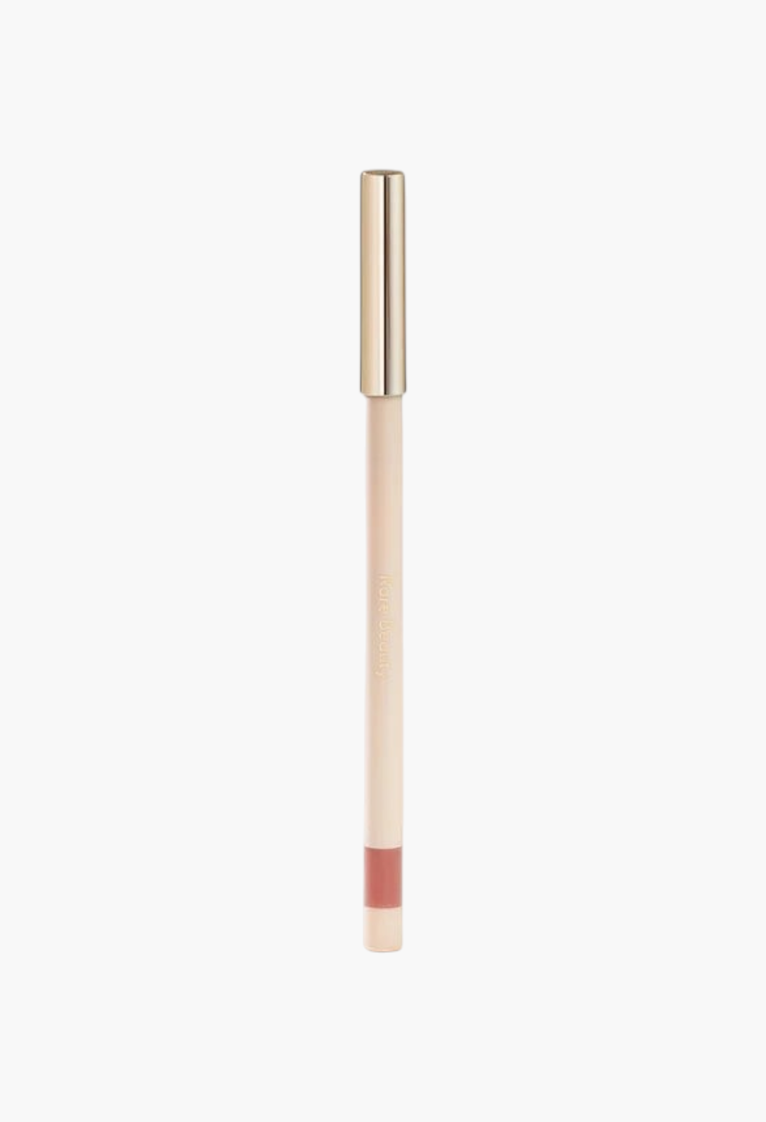 GLAM MODA Kind Words Matte Lip Liner in a neutral shade with a sleek beige casing and gold cap.
