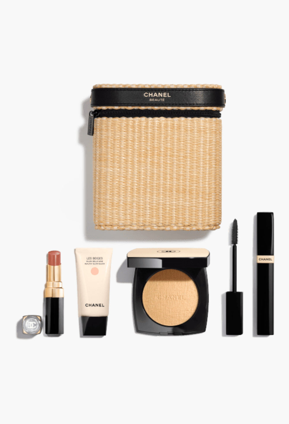 Chanel Pouch Makeup Set Limited 2026 Basket Pouch Summer Collection - Les Beiges Healthy Glow Summer Essentials - GLAM MODA