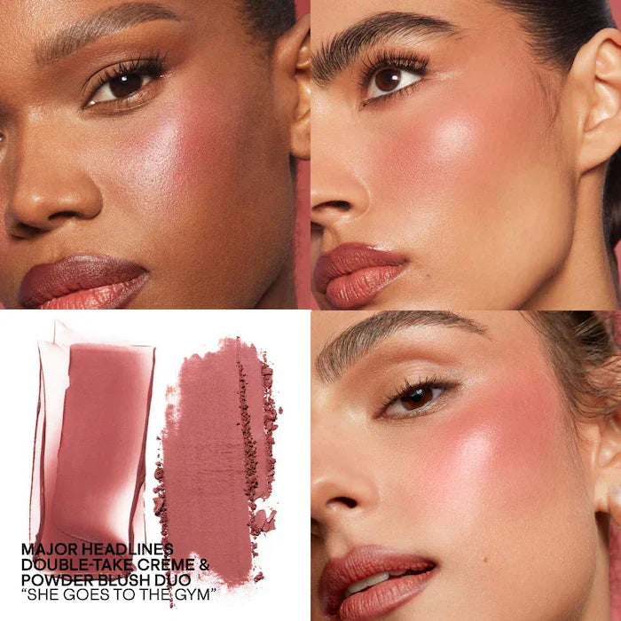 She's Wanted - Major Headlines Double-Take Crème & Powder Blush Duo - GLAM MODA- 100