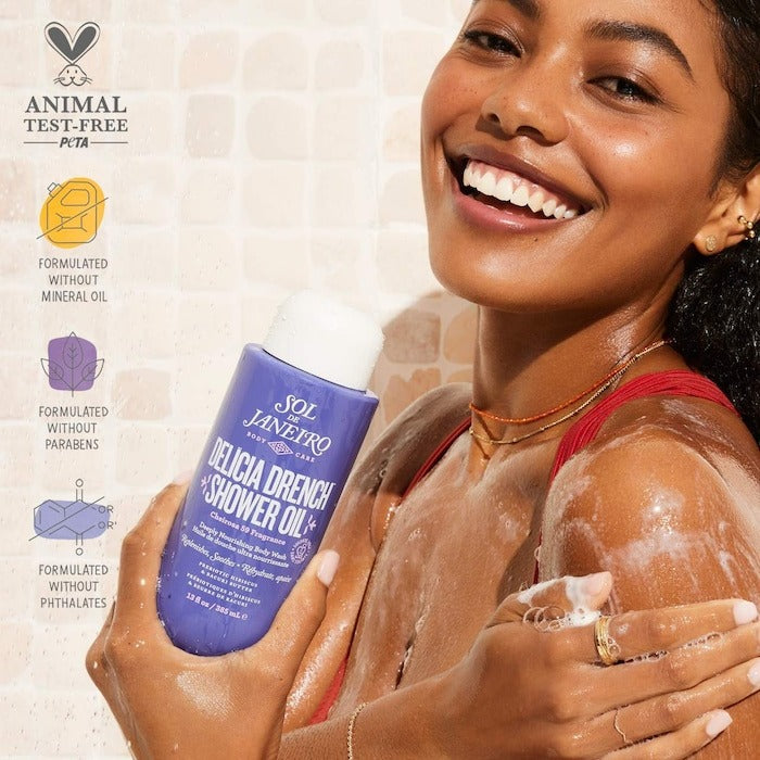 Delícia Drench™ Moisturizing Shower Oil for Dry Skin - GLAM MODA