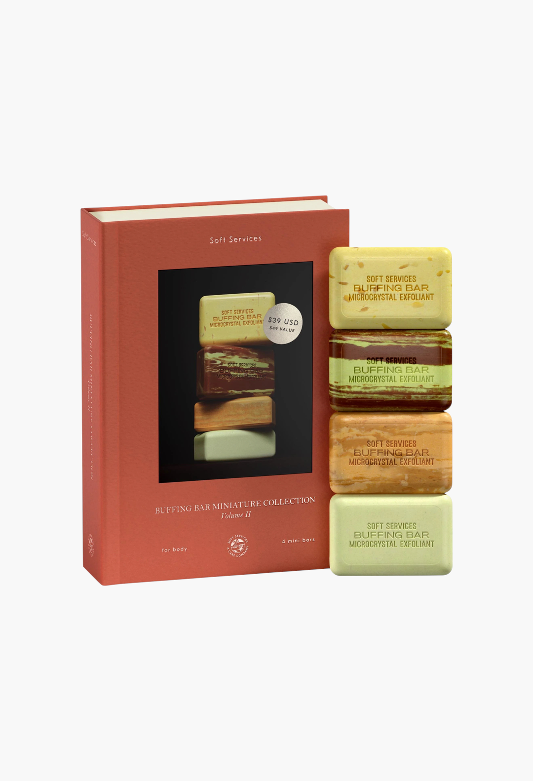 Soft Services Buffing Bar Miniature Collection: Volume II (4 mini bars), Body Gift Set