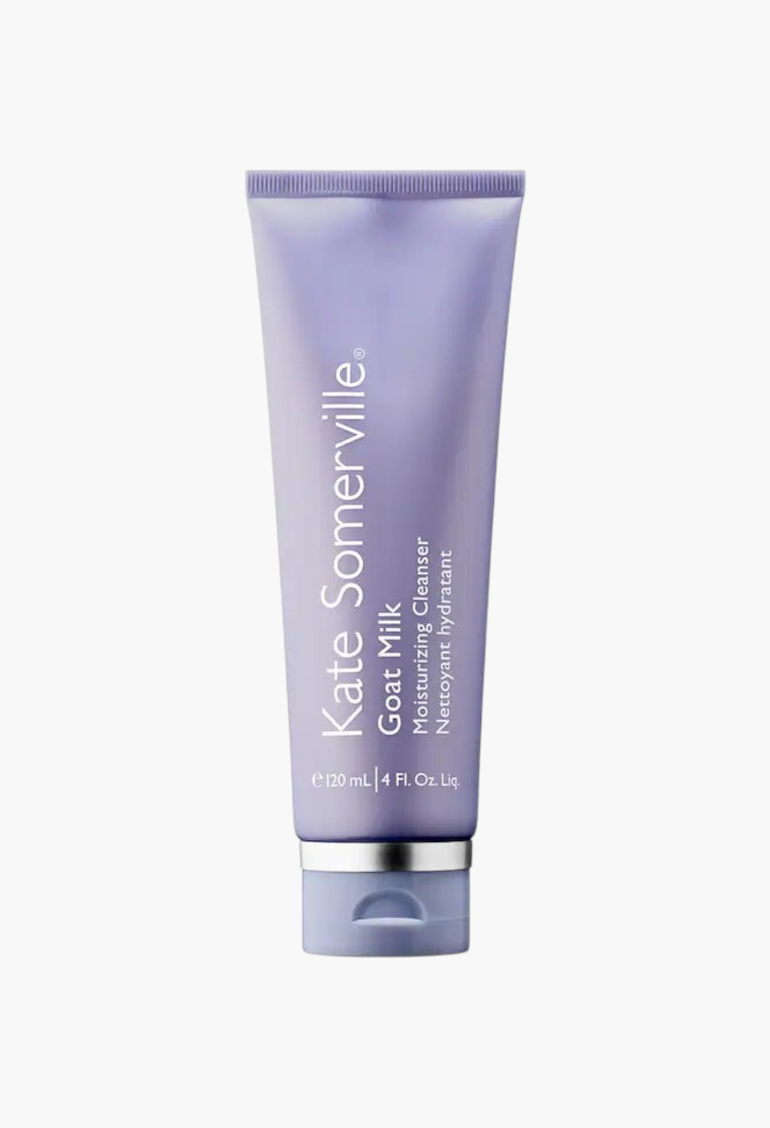 GLAM MODA Kate Somerville Goat Milk Moisturizing Cleanser in a purple squeeze tube for dry and sensitive skin