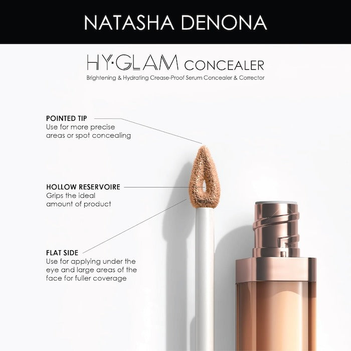 Hy-Glam Brightening & Hydrating Medium to Full Coverage Crease Proof Serum Concealer - GLAM MODA