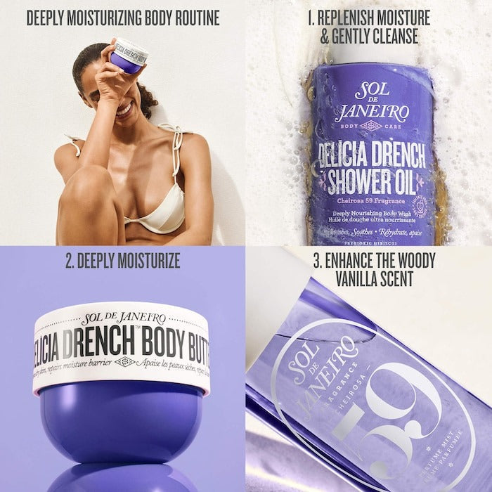 Delícia Drench™ Deeply Moisturizing Body Butter for Dry Skin - GLAM MODA