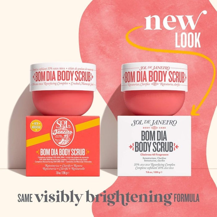 Bom Dia Body Scrub 10% AHA BHA Resurfacing Complex + Crushed Maracujá Seeds - GLAM MODA