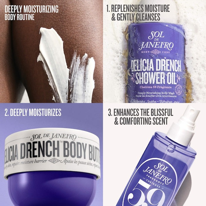 Delícia Drench™ Moisturizing Shower Oil for Dry Skin - GLAM MODA