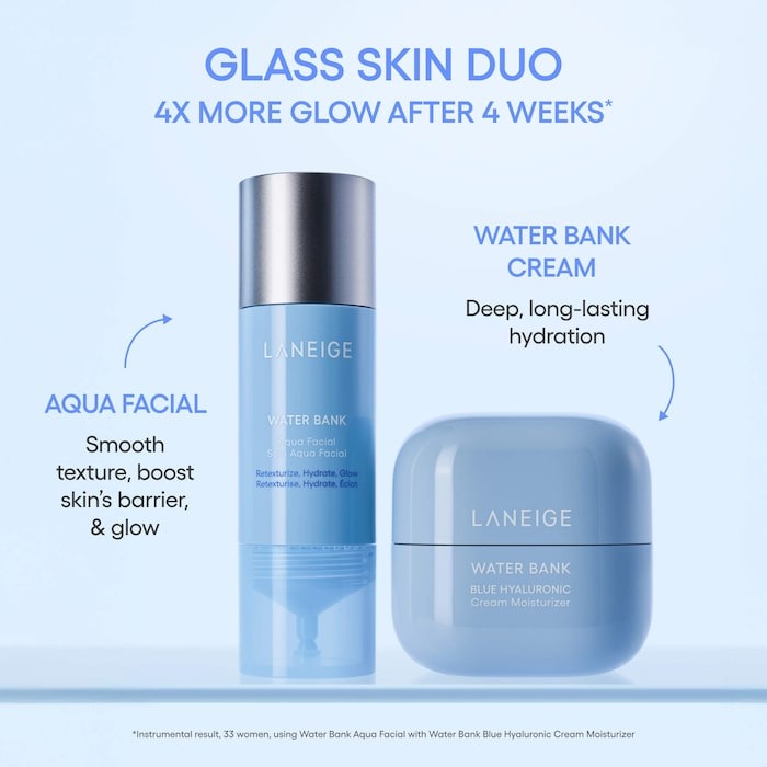 Water Bank Aqua Facial Serum BHA + AHA - Gently Exfoliate, Hydrate & Glow - GLAM MODA