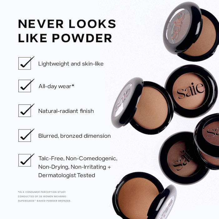 SuperSuede™ Radiant Talc-Free Baked Powder Bronzer - GLAM MODA