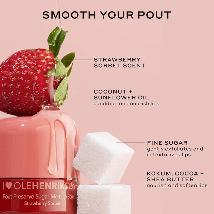 Pout Preserve Sugar Melt Exfoliating Lip Scrub - GLAM MODA