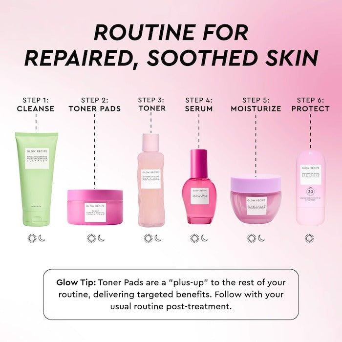 PDRN Repair + Soothe Korean Prickly Pear Toner Pads For Skin Barrier Repair - GLAM MODA