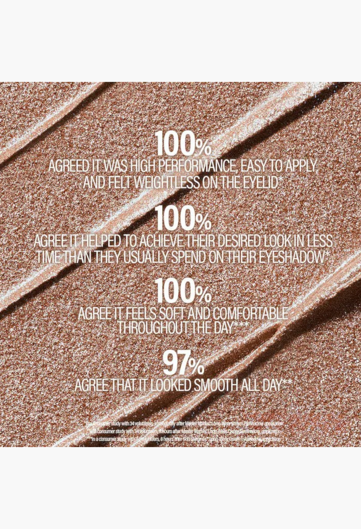 GLAM MODA long-wear cream eyeshadow swatch with a soft shimmer finish and pearlescent texture