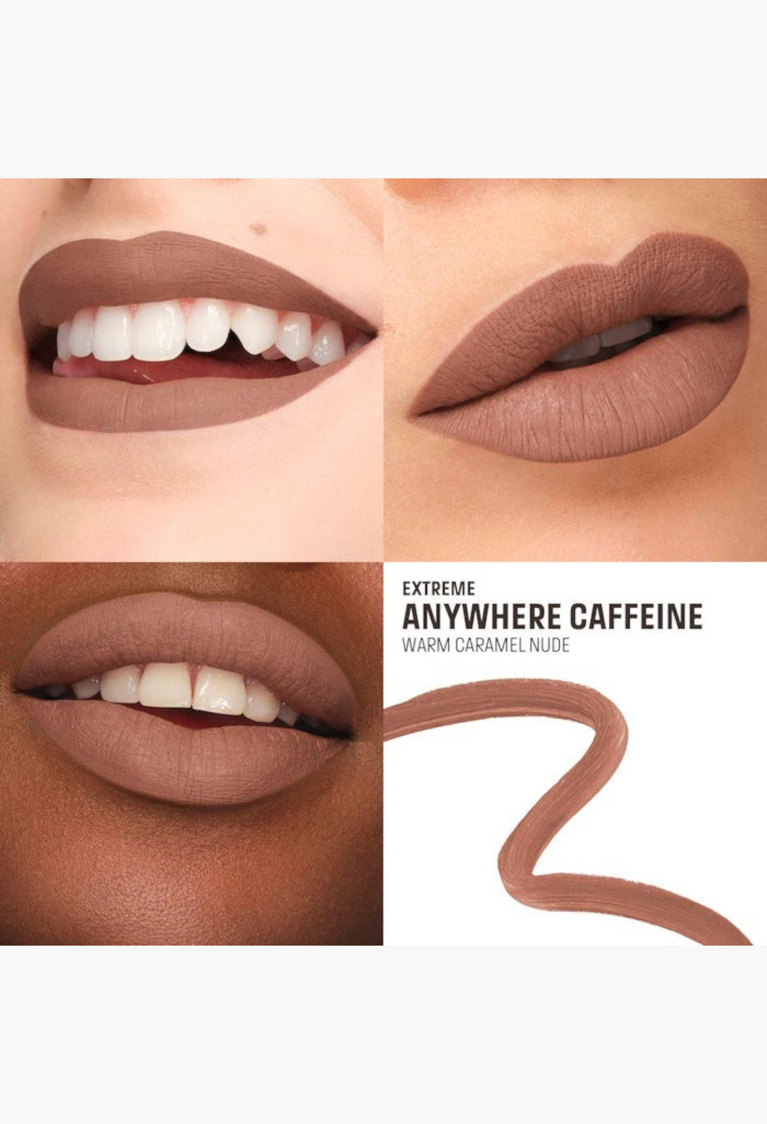 GLAM MODA Mini Artist Color Pencil in Anywhere Caffeine, a warm caramel nude long-lasting waterproof lip liner.