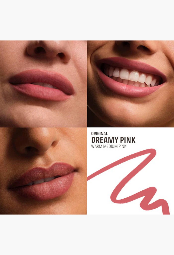 GLAM MODA Artist Color Pencil in Dreamy Pink applied on various skin tones for a warm medium pink lip look
