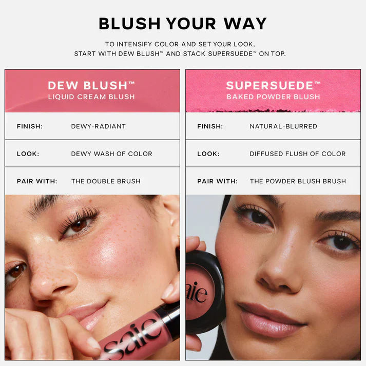 Mia Soft Rose - Supersuede™ Baked Powder Blush - GLAM MODA