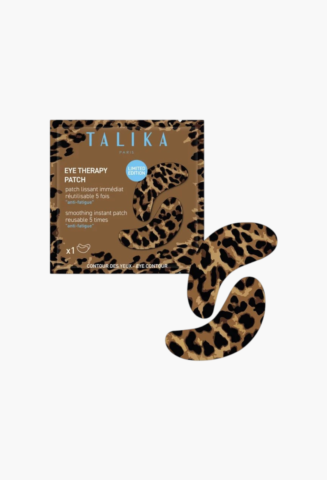 GLAM MODA Talika Eye Therapy Patch Leopard Edition reusable anti-fatigue eye treatment patches in packaging