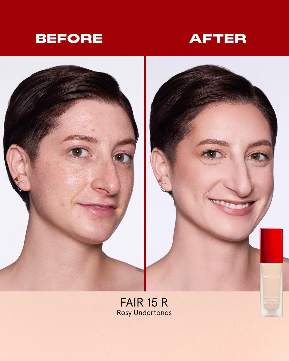 Fair 15 R - Turn Up The Base Full Beat Liquid Foundation - GLAM MODA